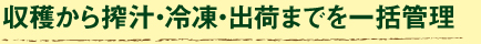 素材の窄汁と加工